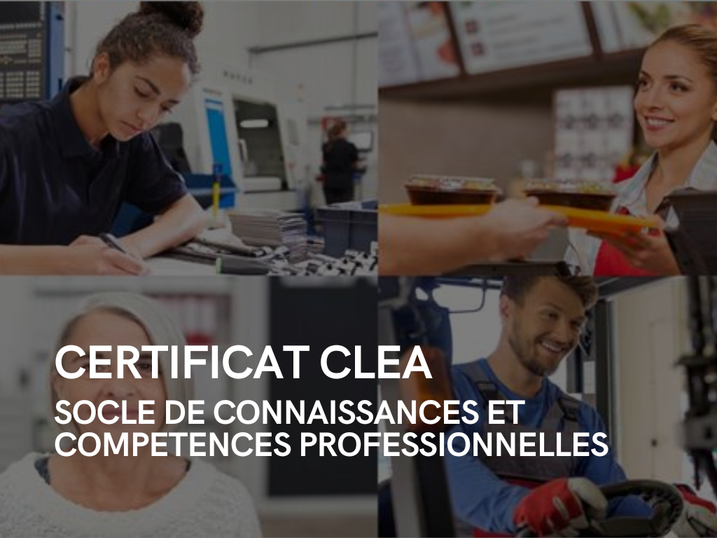 Certificat CléA – Socle de connaissances et compétences professionnelles